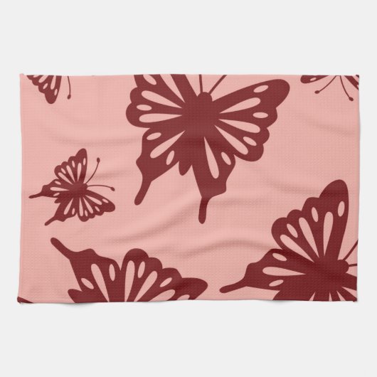 Linge De Cuisine motif de papillon (Horizontal)