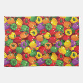 Linge De Cuisine Motif de paprika (Horizontal)
