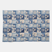Linge De Cuisine Motif de patchwork Bonhommes de neige et Flocons d (Horizontal)