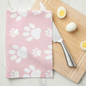 Linge De Cuisine Motif De Pâtes, Patrouilles Blanches, Aquarelles,  (Quart Plié)