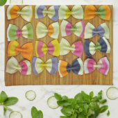 Linge De Cuisine Motif de pâtes Rainbow (Plié)