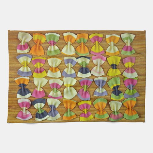 Linge De Cuisine Motif de pâtes Rainbow (Horizontal)