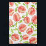 Linge De Cuisine Motif de pêche aquarelle<br><div class="desc">motif de pêche peint à l'aquarelle mignon</div>