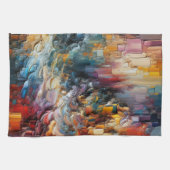 Linge De Cuisine Motif de peinture texturé épais (Horizontal)