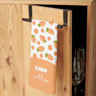 Linge De Cuisine Motif de petites carottes et tranches