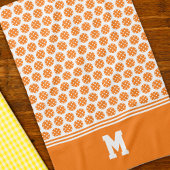 Linge De Cuisine Motif de Pickleball Orange