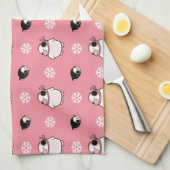 Linge De Cuisine motif de pingouin (Quart Plié)