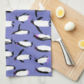 Linge De Cuisine Motif de pingouin d'hiver mignon (Quart Plié)