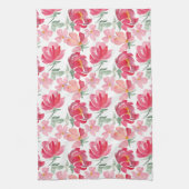 Linge De Cuisine Motif de pivoine d'aquarelle (Vertical)