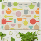 Linge De Cuisine Motif de plats (Plié)