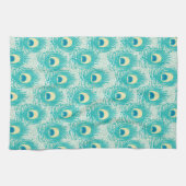 Linge De Cuisine Motif de plumes de paon (Horizontal)