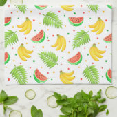Linge De Cuisine Motif de point de polka de fruit tropical (Plié)