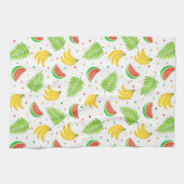 Linge De Cuisine Motif de point de polka de fruit tropical (Horizontal)
