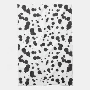 Linge De Cuisine Motif de points de Dalmatine
