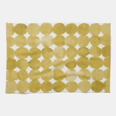 Linge De Cuisine Motif de points jaune aquarelle tendance (Horizontal)