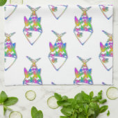 Linge De Cuisine Motif de poisson Abstrait (Plié)