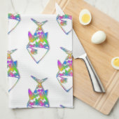 Linge De Cuisine Motif de poisson Abstrait (Quart Plié)