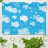 Linge De Cuisine motif de poissons (Plié)