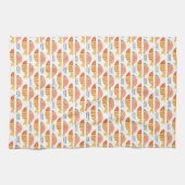 Linge De Cuisine Motif de poissons de natation d'art populaire (Horizontal)