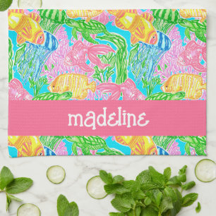 Linge De Cuisine Motif de poissons tropicaux colorés Personnalisé
