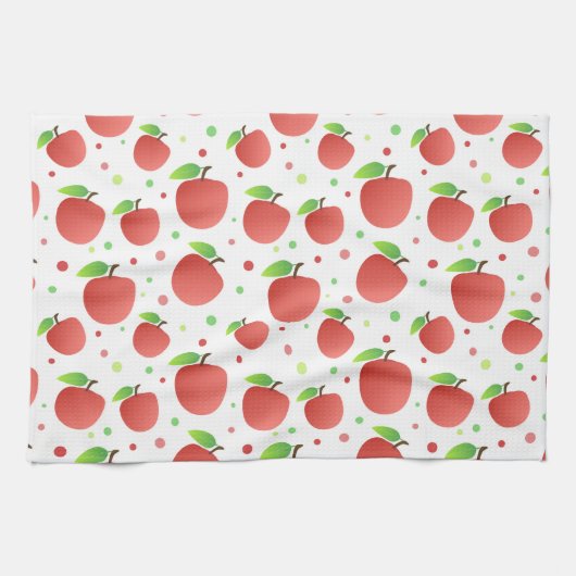 Linge De Cuisine Motif de pommes (Horizontal)