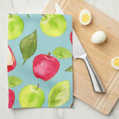 Linge De Cuisine Motif de pommes d'aquarelle (Quart Plié)