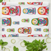 Linge De Cuisine Motif de poupée d'emboîtement (Plié)