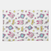 Linge De Cuisine motif de princesse de papillon (Horizontal)