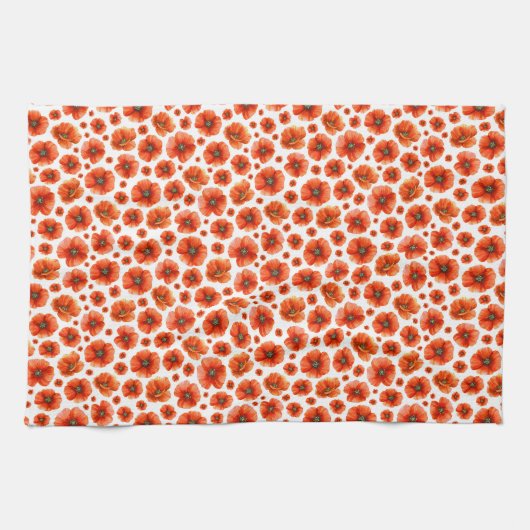 Linge De Cuisine Motif de puces d'aquarelle (Horizontal)