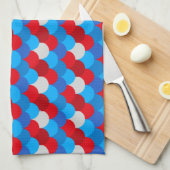 Linge De Cuisine Motif de queue de sirène Couleurs du drapeau améri (Quart Plié)