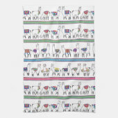 Linge De Cuisine Motif de rayure de lama (Vertical)