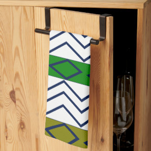 Linge De Cuisine Motif de rayures chevron tendance décoratif