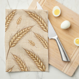 Linge De Cuisine Motif de récolte de blé doré