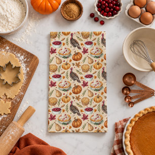 Linge De Cuisine Motif de récolte de Thanksgiving de ferme conforta