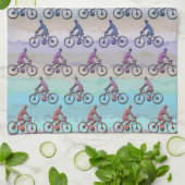 LINGE DE CUISINE MOTIF DE RECYCLAGE (Plié)