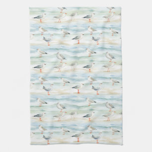 Linge De Cuisine Motif de rivage de bécasseau côtier (6)