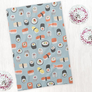Linge De Cuisine Motif de rouleaux Sushi Nigiri Maki