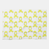 Linge De Cuisine Motif de ruban jaune (Horizontal)