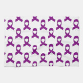Linge De Cuisine Motif de ruban violet (Horizontal)