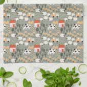 Linge De Cuisine Motif de scène de ferme mignonne (Plié)