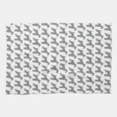 Linge De Cuisine Motif de silhouettes d'Airedale Terrier (Horizontal)