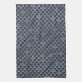 Linge De Cuisine Motif de sirène bleu or (Vertical)