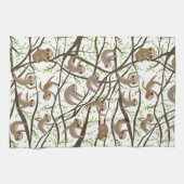 Linge De Cuisine Motif de sourire de paresse (Horizontal)