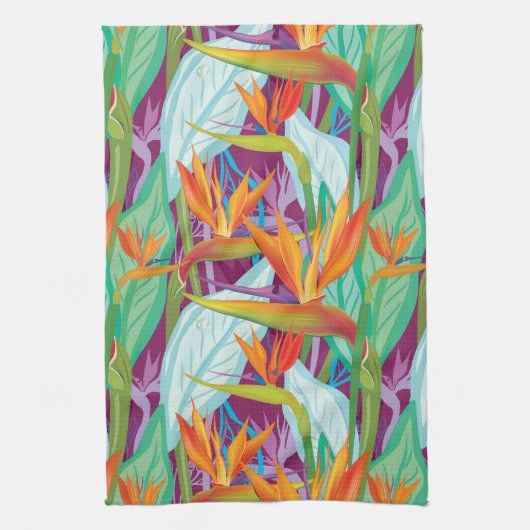 Linge De Cuisine Motif de Strelitzia (Vertical)