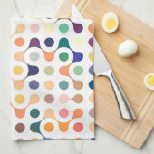 Linge De Cuisine Motif de structure moléculaire (Quart Plié)