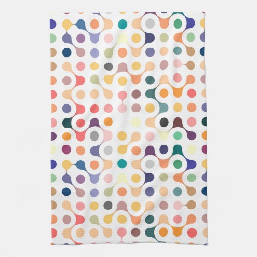 Linge De Cuisine Motif de structure moléculaire (Vertical)