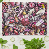 Linge De Cuisine Motif de studio de clou (Plié)