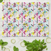 Linge De Cuisine Motif de style postmoderne Memphis (Plié)