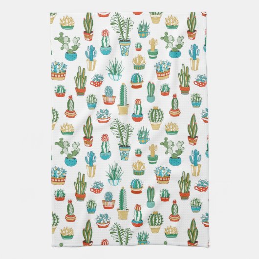 Linge De Cuisine Motif de Succulents (Vertical)