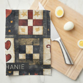 Linge De Cuisine Motif de surface composée d'automne principal | Ré (Quart Plié)